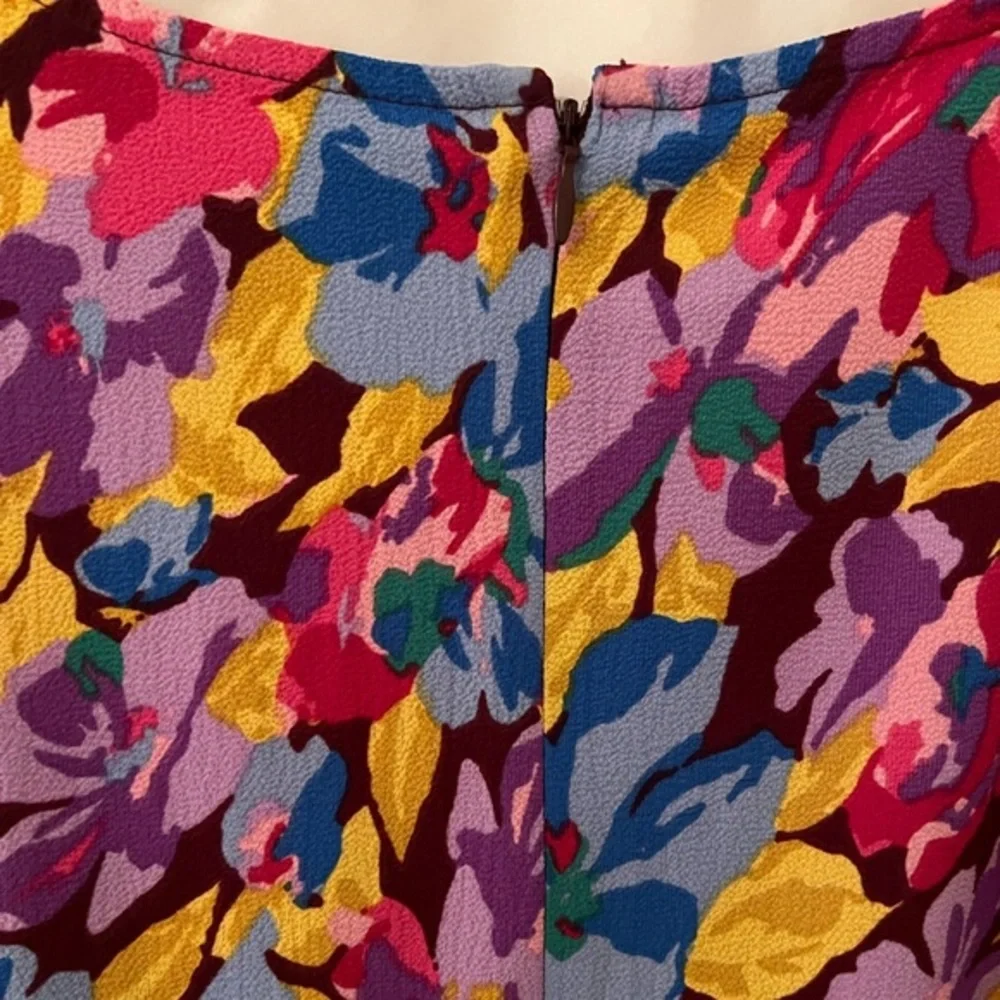 NWT Floral Donna Morgan Short Sleeve Dress Size 12 - Picture 2 of 10